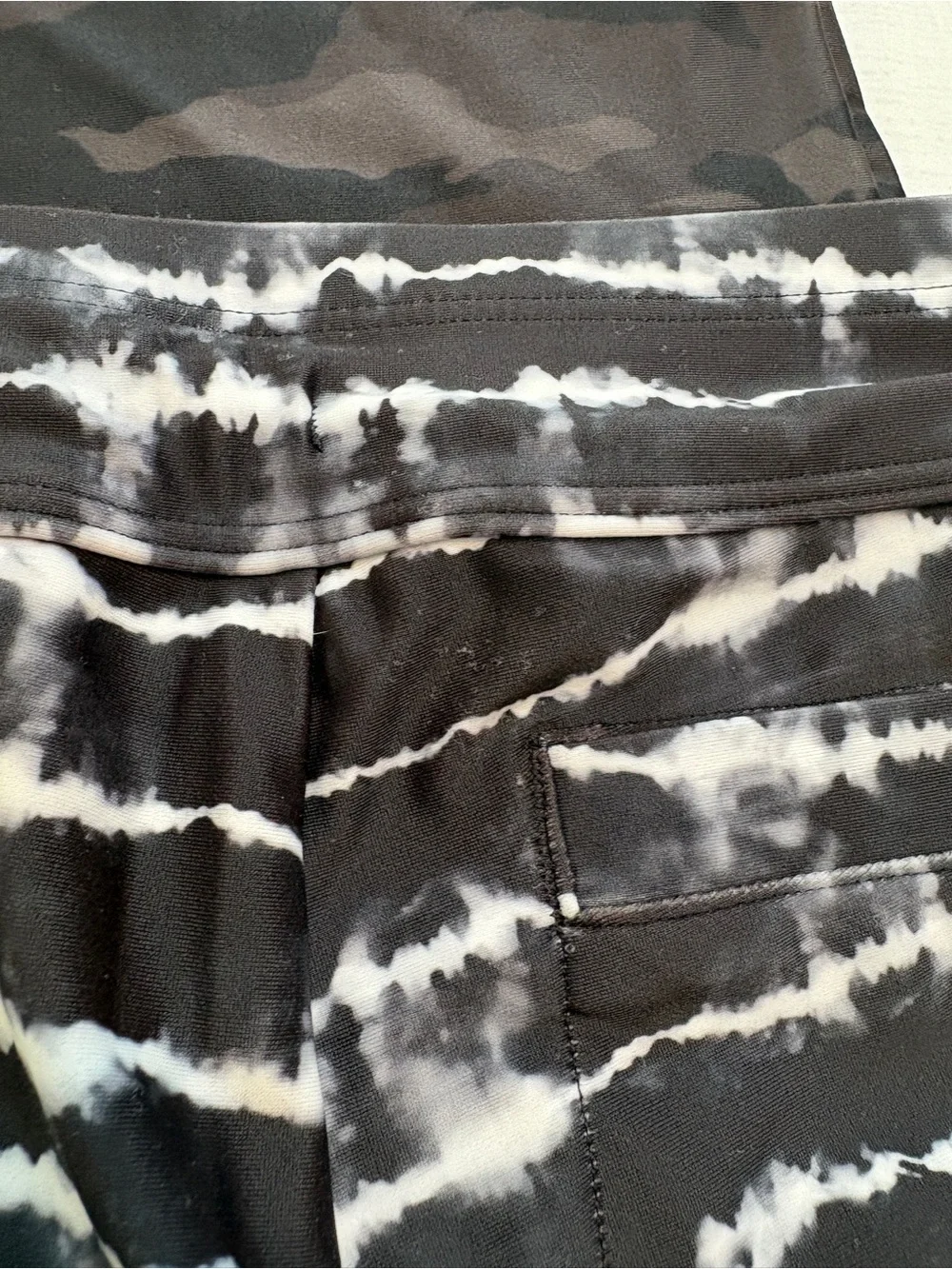 Athleta Black & White Tie-Dye Swim Bikini Set for Kids